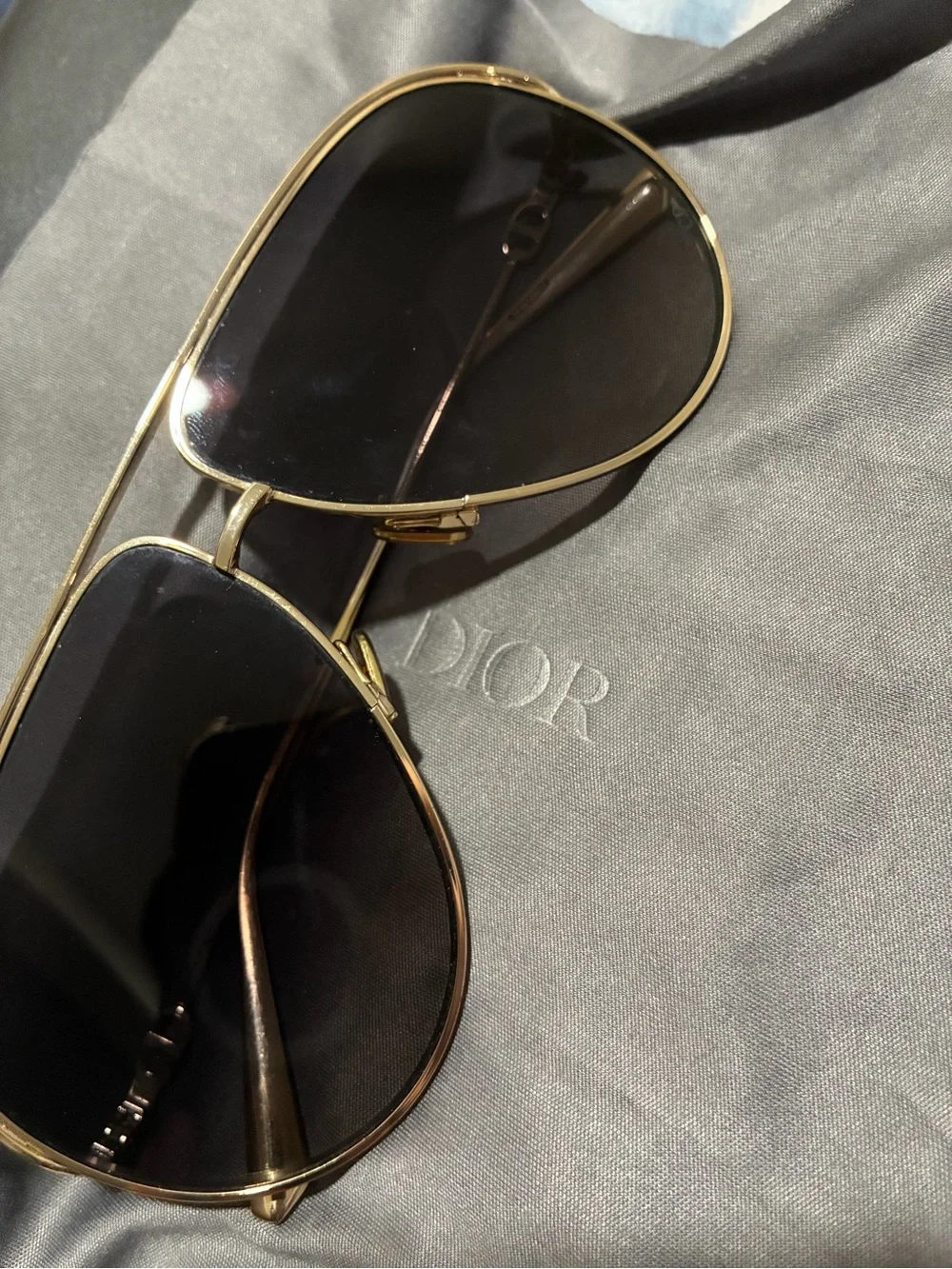 Dior Black Embossed Christian Dior Long Leather Card Holder